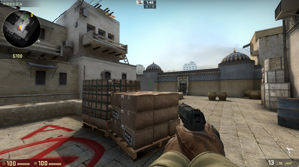 极迅网游加速器 dust2小道防守烟雾